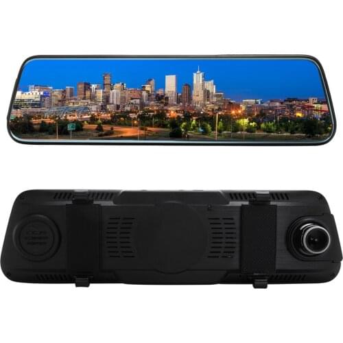 KKMOON Touched Screen Dual Lens 1080P Car DVR Stream RearView Mirror Auto Dash Camera Recording Car Recorder Camcorder car dvrs