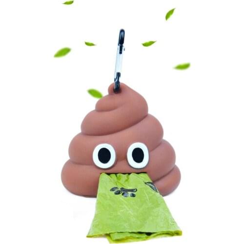 Pet Dog Garbage Bag Dispenser Dog Cat Outdoor Portable Soft Silicone Dog Toilet Bag Gadget Toilet Storage Bag Pet Supplies