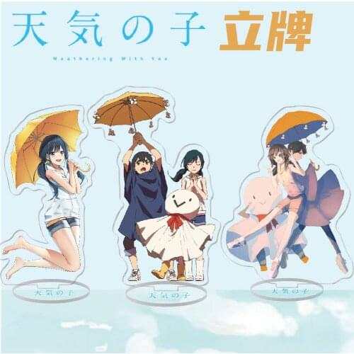 Anime Weathering With You Acrylic Stand Figure Creativity Desktop Standing Plate Decoration Model Toy Gifts