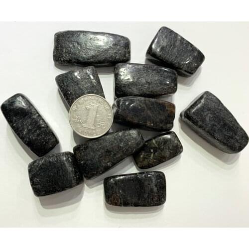 Drop Shipping 100g Natural Black Firework Stone Crystal Mineral Specimen Raw Stone Healing Gemstones Natural