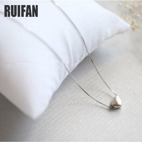 Ruifan Trendy Heart Pendant Necklaces for Women Choker Necklace & Pendants Valentines Day Jewelry Gifts for Girlfriend YNC101