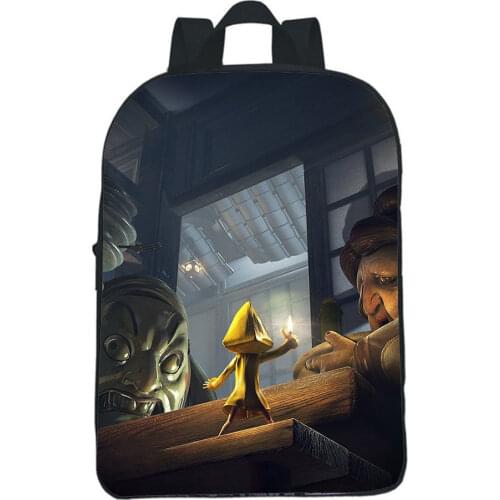 Little Nightmares Backpack Children Bookbags Cosplay Game Mochila Kindergarten Backpack Boys Girls Cartoon Casual Rucksack