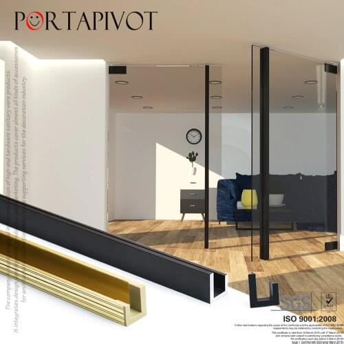 PT Glass Door Big Aluminum Handle for Furniture handles Wooden doors Black Color Simple Door Hardware Solid Long Handles 1800mm