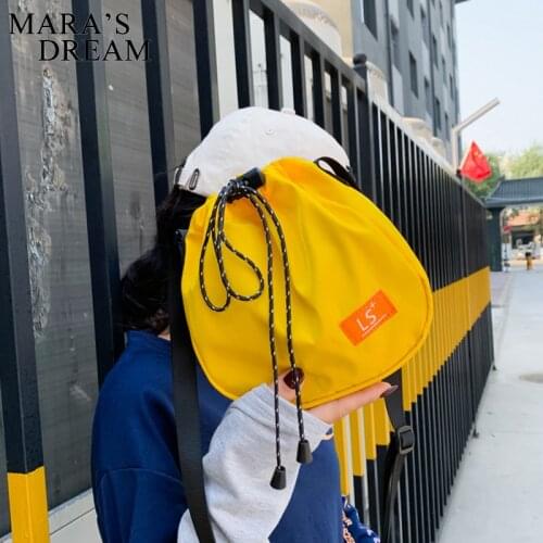 Maras Dream Women Nylon Drawstring bag Shoulder Messenger Bag Mini Student Bag Female Casual Coin Purse Bucket Bag Ladies Bag