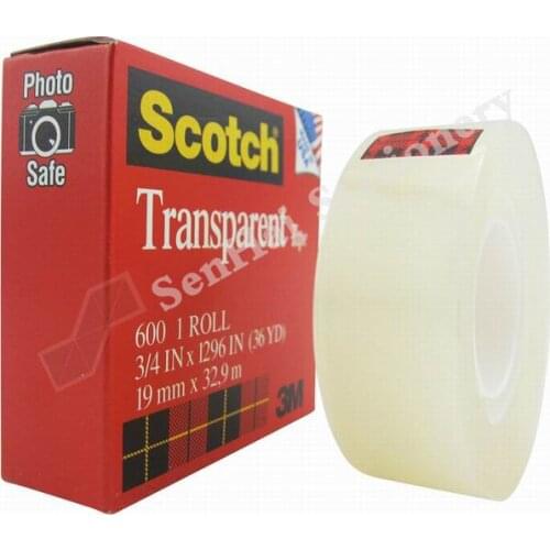 Scotch 600 paint adhesion test trace tape invisible tape Single Sided transparent tape 12.7mm*33m /19mm*33m