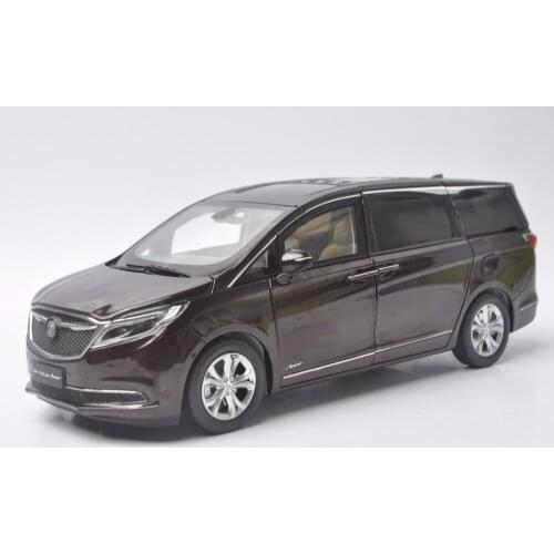 1:18 Diecast Model for GM Buick GL8 Avenir 2017 Red MPV Alloy Toy Car Miniature Collection Gift