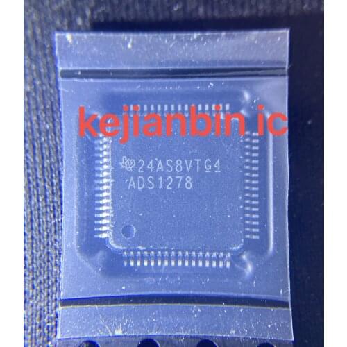 1pcs/lot ADS1278 ADS1278IPAP ADS1278IPAPR QFP44 100% NEW Free shipping Original