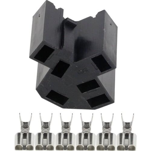 6 Pin Core Car High Current High Power Connector One Button Start Plug DJJ7061-6.3-21 with Terminal