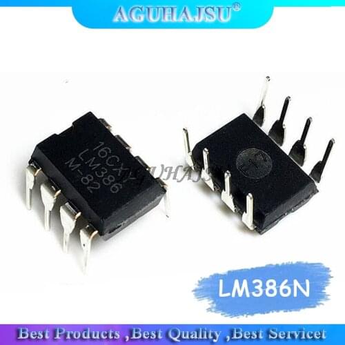 10PCS LM386N DIP8 LM386 DIP LM386N-1 LM386-1 Operational amplifier New original