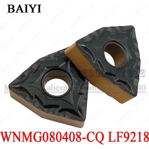 10PCS WNMG080408-CQ LF9218 WNMG080408 CQ LF9218 WNMG432 Turning Tools Carbide Inserts Lathe Cutter Cutting Blade For Steel