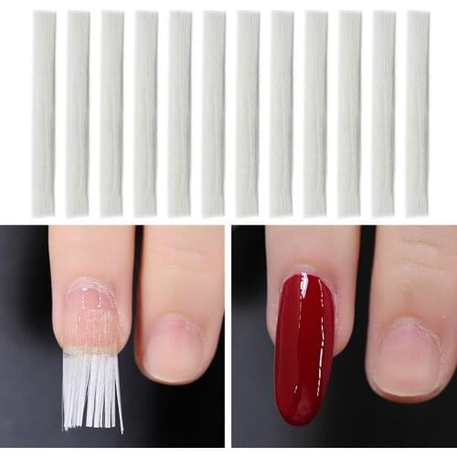 50PCS 6cm Nail Extension Fiberglass Professional Nail Extension Glass Fiber Strips Fiberglass For Nail Art Fiberglass Nail Set