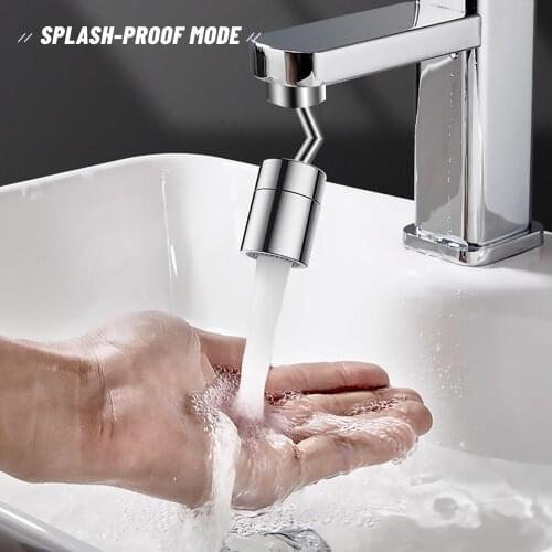 Kitchen Tap Aerator 360°Rotation Universal Splash-Proof Swivel Water Saving Faucet Kitchen Tap Hole Water Tap Kitchen Fauce