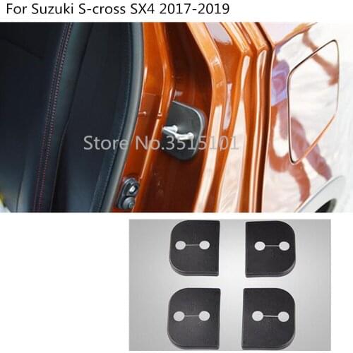 Car Interior Plastic Anti Rust Water Proof Door Lock Keys Key Buckle 4pcs For Suzuki S-Cross Scross SX4 2017 2018 2019 2020