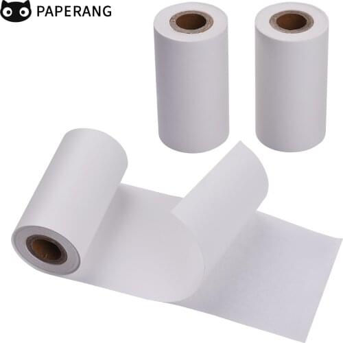 PAPERANG Label Paper 3 Rolls 57x30mm Self-Adhesive Thermal Paper White Sticky Paper BPA-Free Long-Lasting for PAPERANG Printer