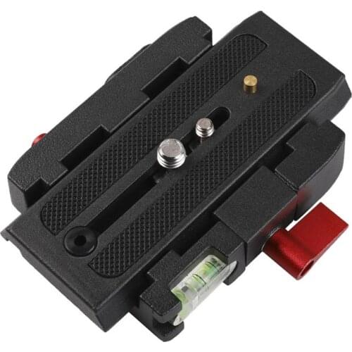 Aluminum Alloy Quick Release Plate Assembly P200 Clamp Adapter for Manfrotto 577 501 500AH 701HDV Q5 Camera Tripod Kit C7AA