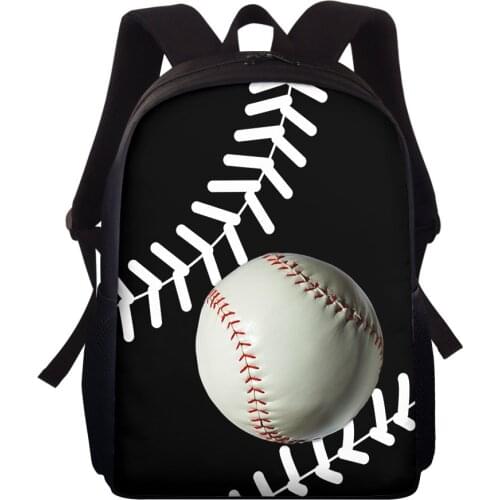 One Piece Custom Pattern Baseball Team Logo Schoolbags Teenagers Girls Boys Student Travel School Book Bag Kids Mochila Backpack