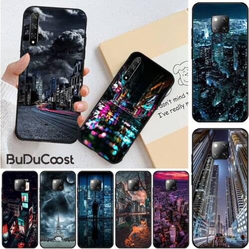 Hrmes Popular city views Soft Phone Case Cover for Huawei Honor 8X 9 10 20 Lite 7A 8A 5A 7C 10i 20i 9X play 8C