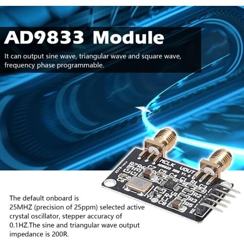 AD9833 Module DDS Digital Synthesizer Frequency Controllable Sine Square Triangular Waves Official Line LPF