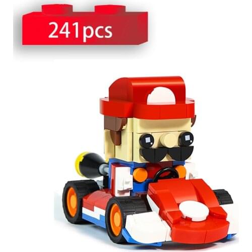 Cartoon Figures Brickheadz Building Blocks Anime Car Model DIY Bricks Set Educational Toys for Children Collection Gifts