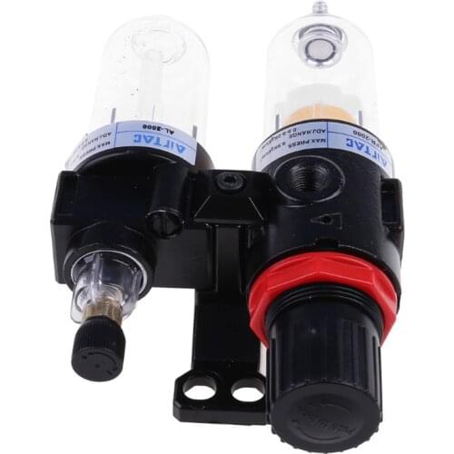 G1/4'' In line Air Compressor Filter Regulator Gauge Trap Oil Water 1.0MPa