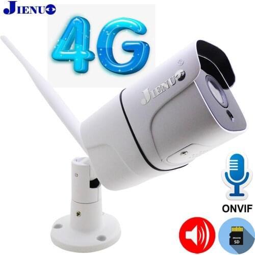 4G SIM Card IP Camera 1080P Audio Outdoor Waterproof Cctv Security Surveillance Cam Wifi Infrared Night Wireless HD Home Camera