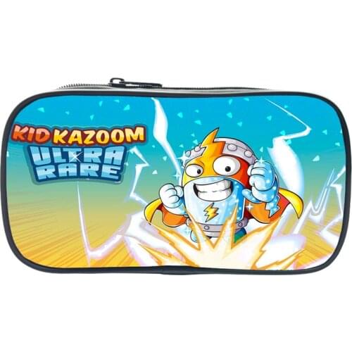 Cool Students Super Zings Pencil Bag Child Super Zings Pen Bag Anime Teens Stationery Bag Kids Cartoo Pencil Case