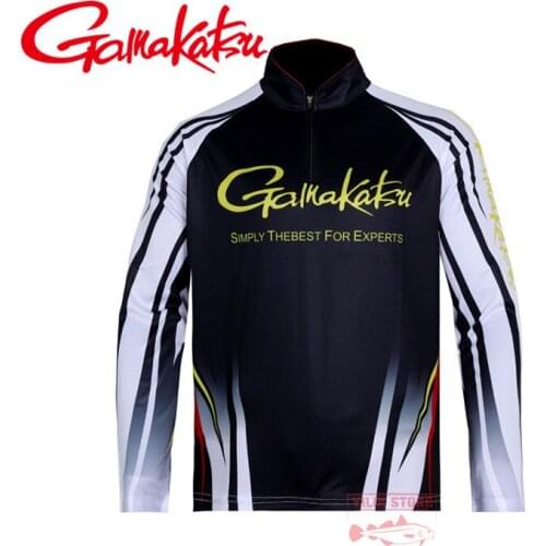 2021 summer New Gamakatsu Clothing Long Sleeve Quick Dry Fishing Clothing Anti-UV Sunscreen Fishing clothes Fishing Shirt