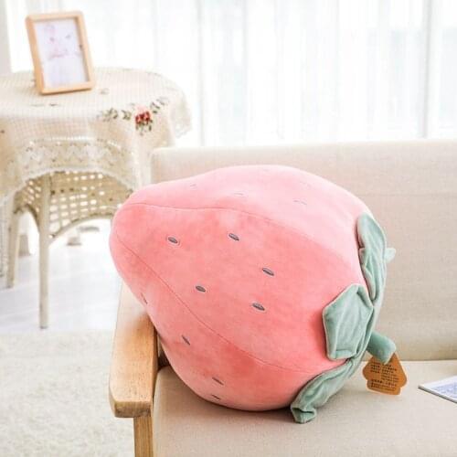 Nooer Soft Strawberry Pineapple Stuffed Plush Pillow Fruits Cushion Plush Toy Sofa Decoration Children Kids Girls Birthday Gift