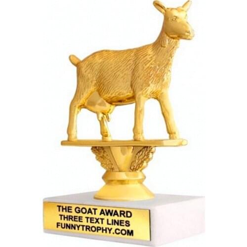 Customized animal shape souvenir trophy trend imitation gold trophy