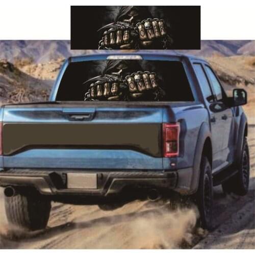 Rear Window Skull Cool Sticker Rear Window Sticker for Truck for SUV for Jeep (22"x65" Large)