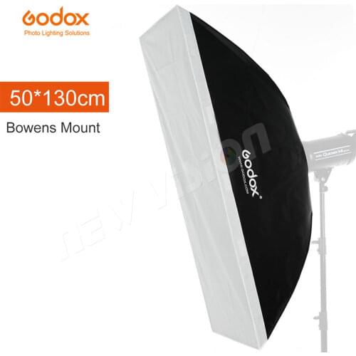 Godox 20"x51" 50x130cm Bowens Mount Rectangular Portable Studio Strobe Softbox Diffuser for Studio Strobe Flash Speedlite