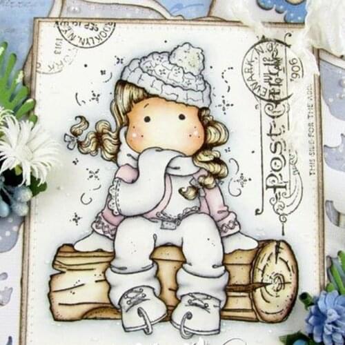 Beautiful Girl Yulan Transparent Silicone Rubber Stamp And Die Sheet Cling Scrapbooking DIY Cute Pattern Photo Album