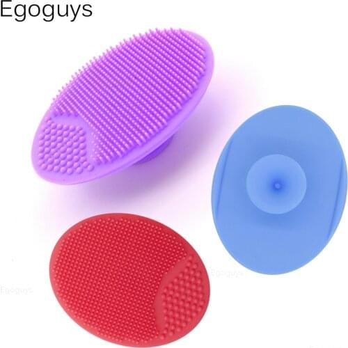 1PC Silicone Cleaning Brush Gel Washing Pad Exfoliating Blackhead Remover Facial Deep Cleansing Face Brushes Baby Bath Massager