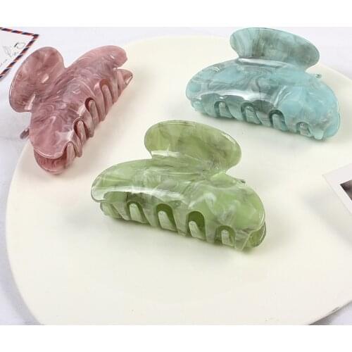 New Acrylic Hair Clip Claw Clip Elegant Colorful Hair Clips for Women Hair Claw Hairpin Girl Claw Clip Hairclip Hair Accessories