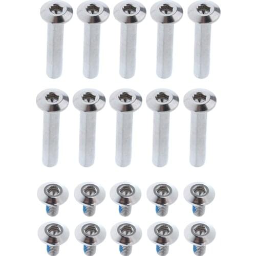 1 Set Inline Shoe Wheel Screws Replacement Pads Nail Bolts Silver