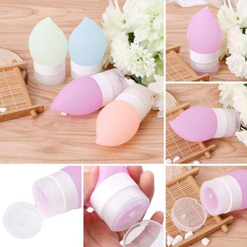 1 Pcs Makeup Cute Travel Food-grade Silicone Bottles Shampoo Shower Gel Lotion Sub-bottling Tube Squeeze Empty Bottle 38/60/89ML