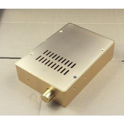 160*55*230MM All Aluminum Power Amplifier Chassis BZ1655 with Cooling Holes Case DIY Amplifier Shell with Knob Power Box