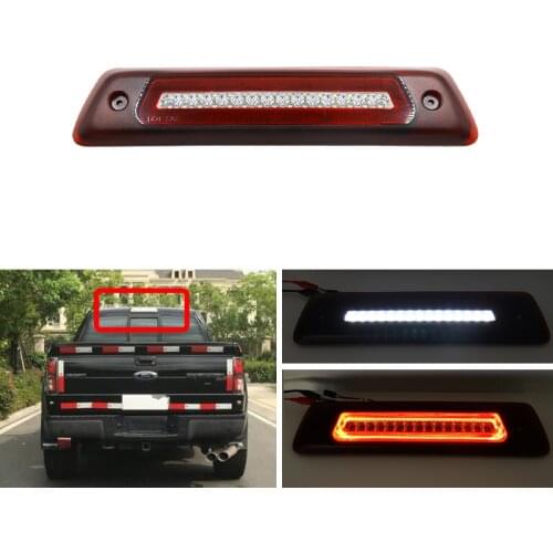 1x Led High-Mount Brilliant Red Third Brake Light White Roof Cargo Light For Ford F-150 F150 2009 2010 2011 2012 2013 2014