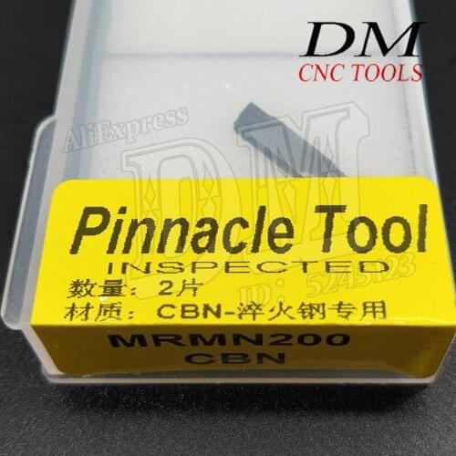 2pcs MRMN200 CBN Cubic Boron Nitride Blade Machining of Super Hard Steel Cutting- insert Slotting Grooving Carbide Insert