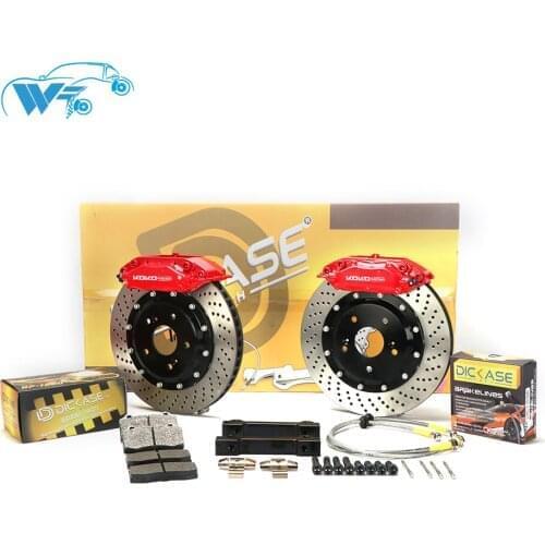 KOKO RACING F40 4 pots brake calipers with 355*32mm disc rotors pads center cap and bracket metal hose full set for bmw e90