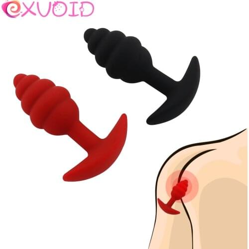 EXVOID Anal Plug Sex Toys for Men Gay Prostate Massager Adult Products Penis Sex Shop Suction Cup Silicone Vagina G-spot Massage