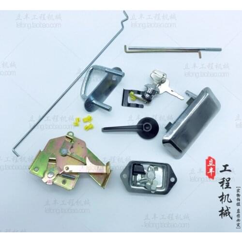 Free shipping for Komatsu excavator accessories Komatsu pc120-5 / 200-5 / pc60-6 cab door lock assembly lock block digger parts