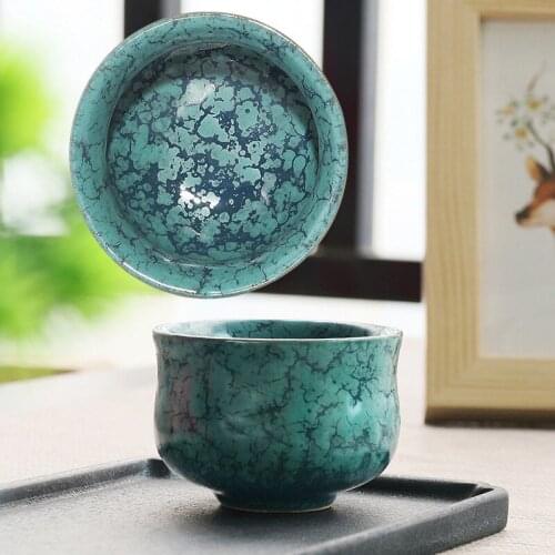 Kiln zen change tea cup simple daily household tea single master cup ceramic vintage dipper cup
