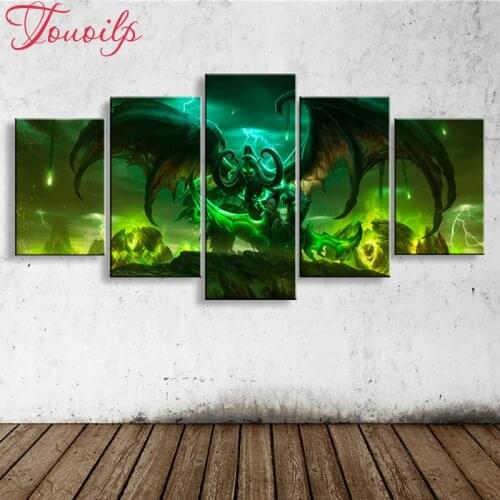 Movie World of warcraft photo 5D Diy Diamond Painting Photo Mosaic Drill Resin Full Embroidery 3D Cross Stitch Kits Home Decor