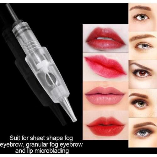 Cartridge Needles Permanent Makeup 20Pcs RL/RS Screw Needle Tips Eyebrow Lip Eyeliner Makeup for Tattoo Machine Power Supply