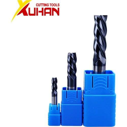 Endmills 4 Flute 100mm length HRC50 Carbide endmill machine Tungsten Steel cnc Milling Cutter End Mill machine tools