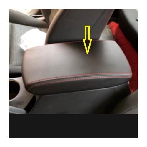 Microfibre Leather Center Armrest Case Cover For Hyundai Elantra 2016 2017 2018 central armrest box Cover Car decoration