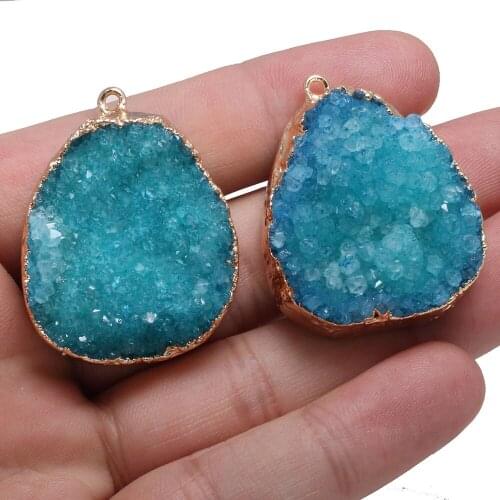 Natural Stone Pendant Irregular Drop-shaped Agates Pendant For Jewelry Making Charms DIY Necklace Bracelet Anklet Accessory