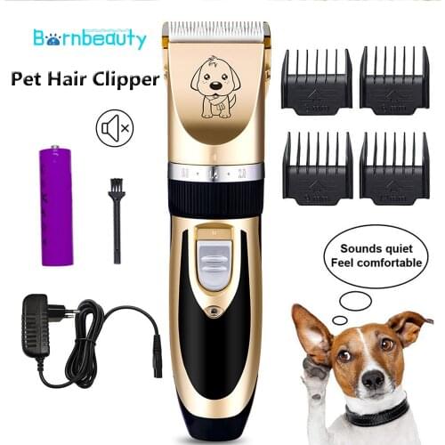Dog Hair Clipper Pet Grooming Hair Trimmer Cat Dog Rabbit Animals Shaver Clipper Useful Plug Charing 110-240V AC Animal Haircut