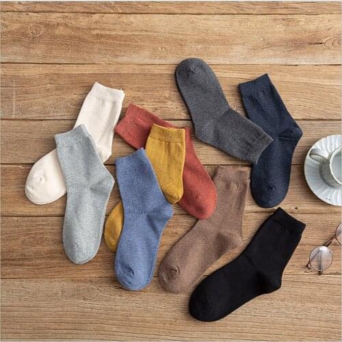 Solid Color Long Socks Womens Tube Socks Ins Tide Japanese Street Pile Socks Spring and Summer Cotton Socks Long Tube